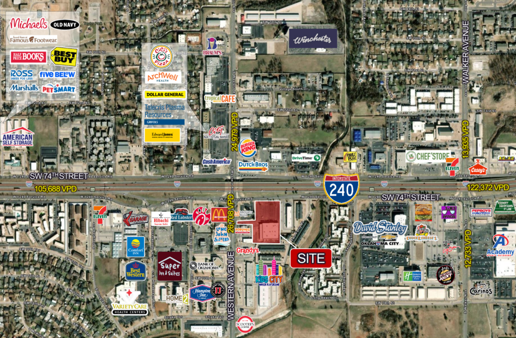 820 W. I-240 SERVICE ROAD-MAP