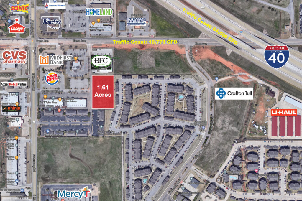 SE Corner of Reno &amp; Mustang